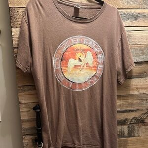 Led Zeppelin Brown Graphic T-Shirt